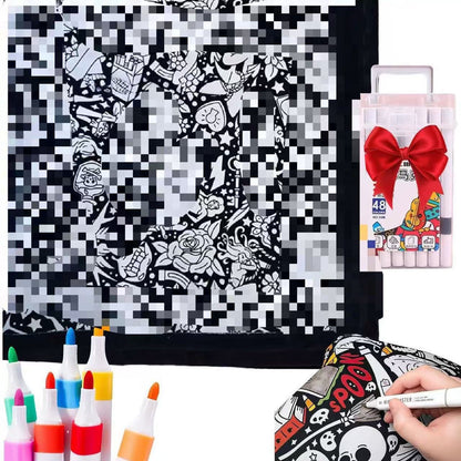 DIY Coloring Blanket
