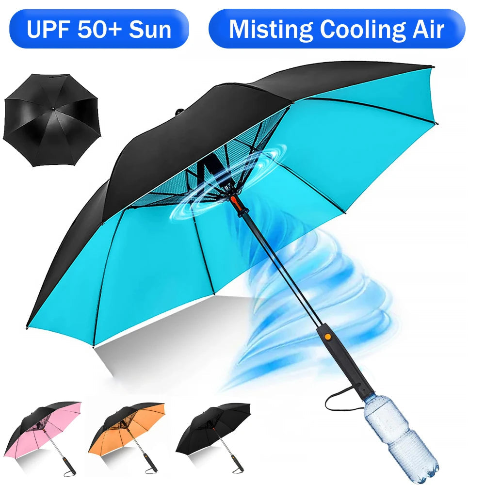 Portable Umbrella with Fan & Misting Graceland International Trading